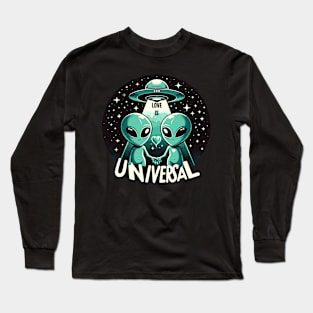 Cosmic Affection: Interstellar Love Story Long Sleeve T-Shirt